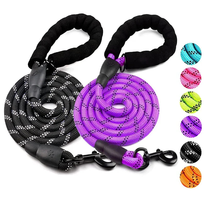 Nylon Training Dog Leash Heavy Duty Pet Products Strong Rope Recall Lead Leashes